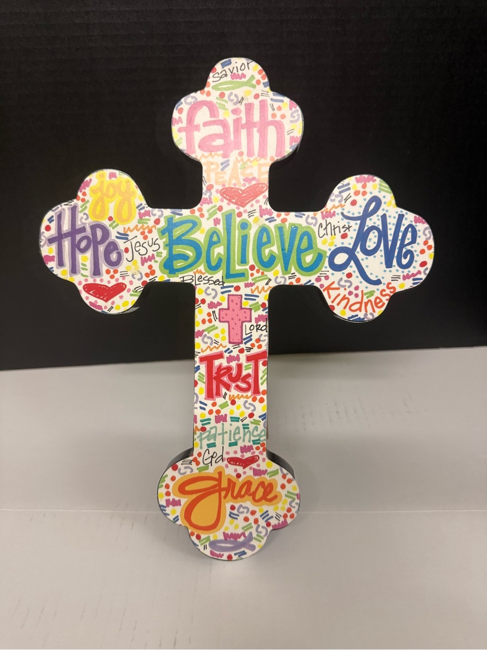 Wooden Cross. 12 in tall